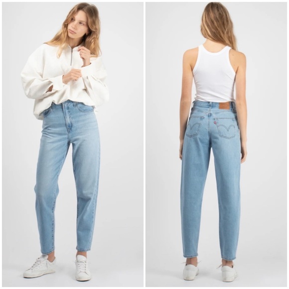 Levi's Denim - Levi’s High Rise Loose Taper Tencel Jeans Light Wash 27